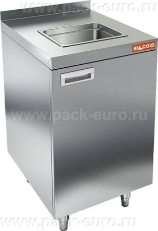 НБМСЗМ-5/6Б модуль барный- стол закрыт. с бортом, с мойкой (325х265х150), 500х600х850мм, HICOLD RUS, арт. 289388 от компании Европактрейд
