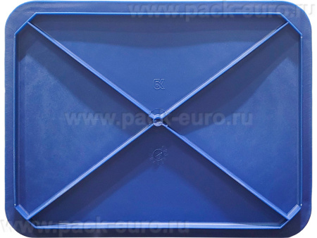 Ящик сплошной 430×330×110 мм, объем 12 л., арт.: 405, синий, код: 00432, арт. 405
