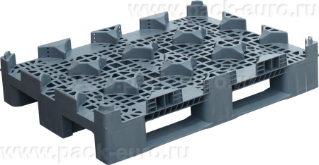 Паллет 1085х812х225 мм для бутылок серый, арт. Bottlepall