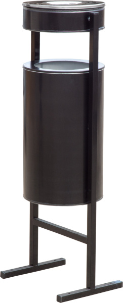 Урна уличная с пепельницей 36 литров черный, арт. СЛП-300 черный