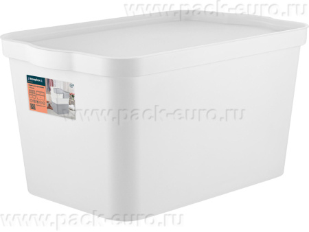 Ящик 452х298х244 24л. для хранения, с крышкой, вкладываемый, код: 36170, арт. Keeplex Trendy 24