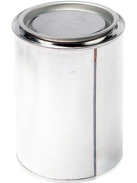 Банка металл 0,9л. круглая, с крышкой неокрашенный, арт. БЖ 0,9