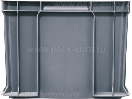 Ящик сплошной 400×300×230 мм, объем 21.6 л., арт.: 703.03.02, серый, код: 19543, арт. 703.03.02