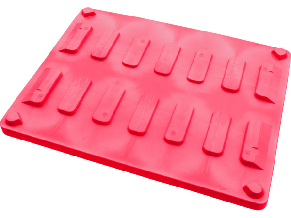 Крышка для BoxPallet 1225х825х80 мм красная, арт. крышка 800 Crm