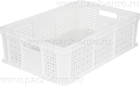 Ящик 600х400х180 мм дно сплош.стенки перф.с ручками неокрашенный морозостойкий, арт. 706.02.01 м