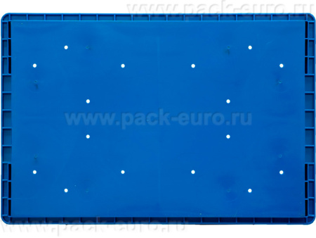 Ящик перфорированный 594×396×280, арт.: 6280 RL-KLT, объём 51, голубой, код: 20869, арт. 6280 RL-KLT