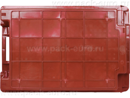 Ящик перфорированный 600×400×200, арт.: 102-1, объём 38, красный, код: 02348, арт. 102-1