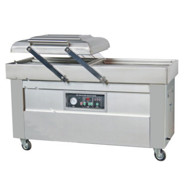 Напольная двухкамерная вакуум-упаковочная машина DZQ-600/2SB SS Напольная двухкамерная вакуум-упаковочная машина DZQ-600/2SB SS