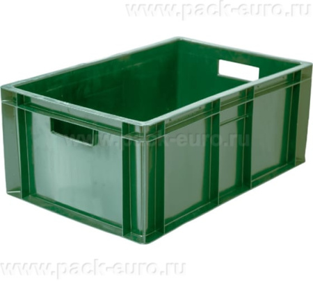 Ящик 600х400х250 сплошной цв. зеленый, арт. 204 (2,3)