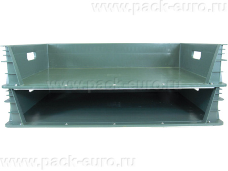 Ящик без одной стенки 740×465×145, арт.: 404-10, объём 39, зелёный, код: 21865, арт. 404-10